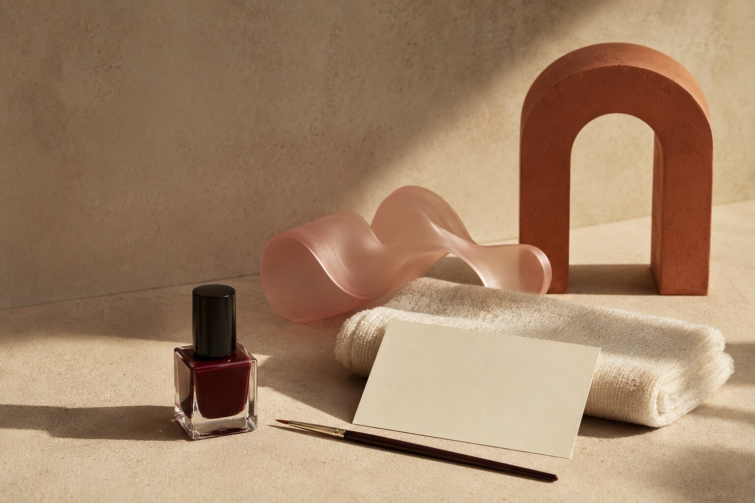 Werkzeuge und Materialien des Komo-Beauty-Ateliers